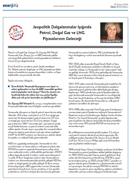 Jeopolitik Dalgalanmalar Işığında Petrol-Doğal Gaz ve LNG Piyasalarının Geleceği