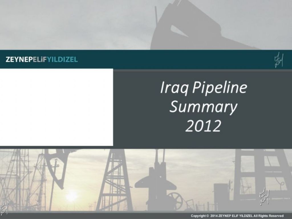 Iraq Pipeline summary